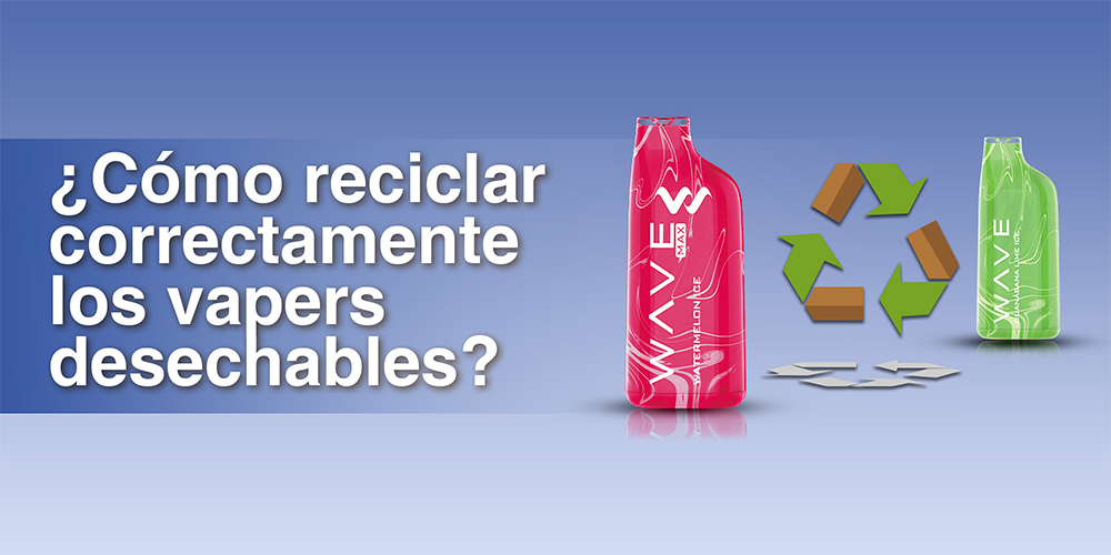 ¿Cómo reciclar correctamente los vapers desechables?